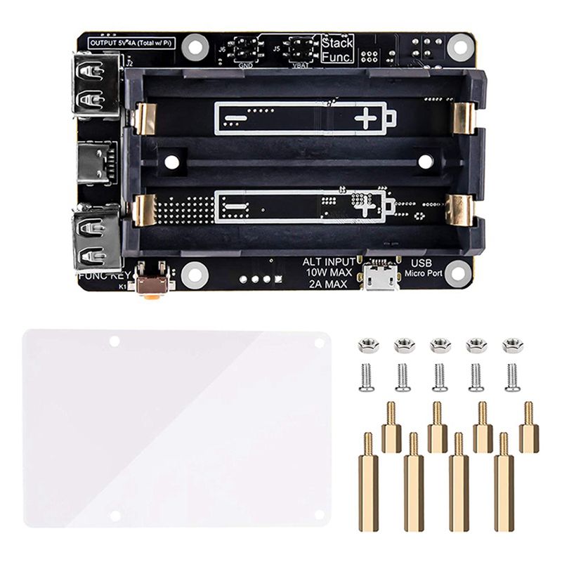 Raspberry Pi Uninterrupted Power Supply Ups 18650 - Delicate Texture-2X für Raspberry Pi 4