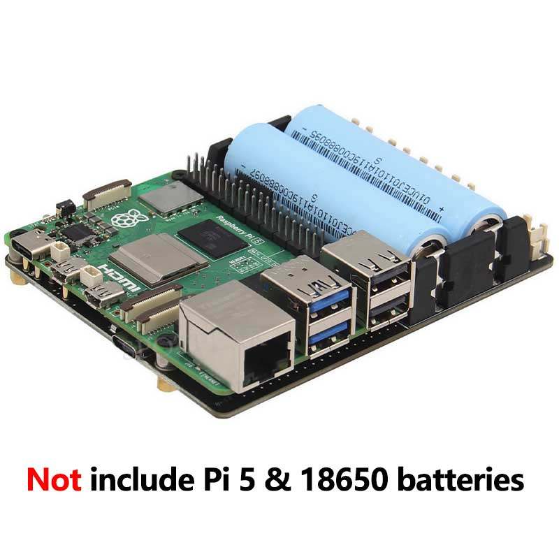 Raspberry Pi Uninterrupted Power Supply Ups 18650 - X1201 Raspberry Pi 5 USV-Stromverwaltungs-Erweiterungsplatine 18650