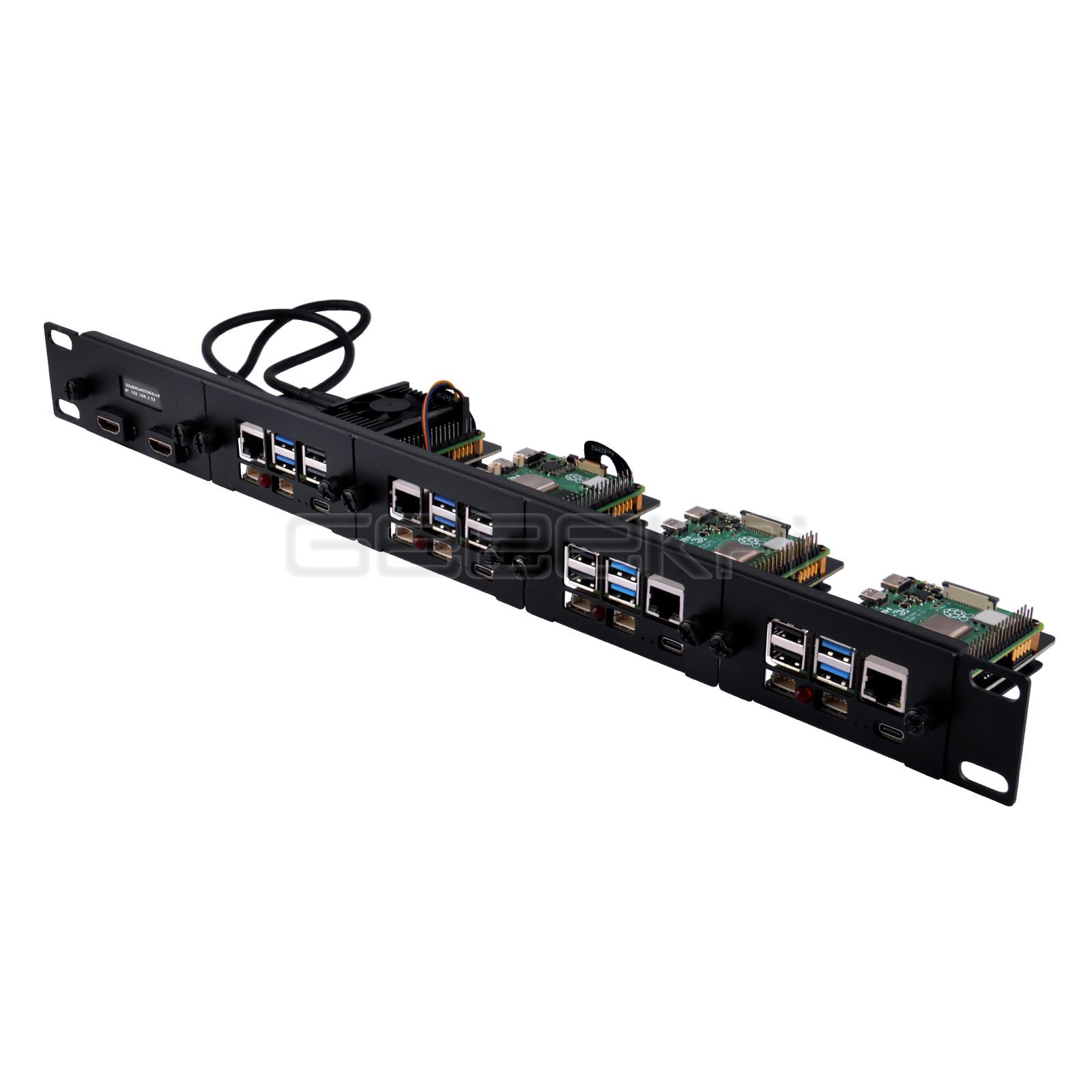 Raspberry Pi Rackmount 1U 19 Inch - 1u Rack mount Stahl halterung ssatz
