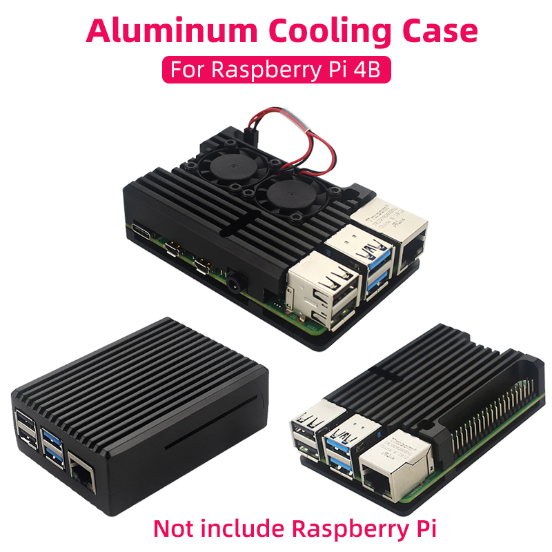 Raspberry Pi Water Cooling Kit - Aluminiumgehäuse für Raspberry Pi 4, Modell