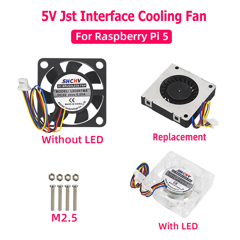 Raspberry Pi Water Cooling Kit - 5 V Lüfter JST-Schnittstelle PWM Geschwindigkeit