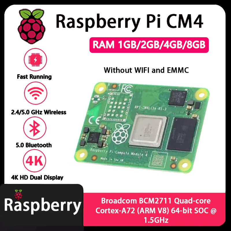 Raspberry Pi CM4 1GB/2GB/4GB/8 – Raspberry Pi Compute Module 4 8Gb 32Gb Emmc Bewertung und Preis