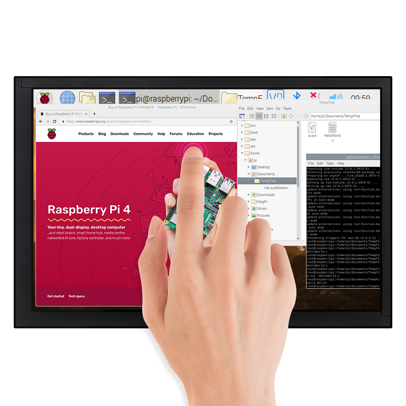 10,1 Zoll Raspberry Pi 4B Touc – Raspberry Pi 10.1 Inch Capacitive Touch Screen Ips Bewertung und Preis