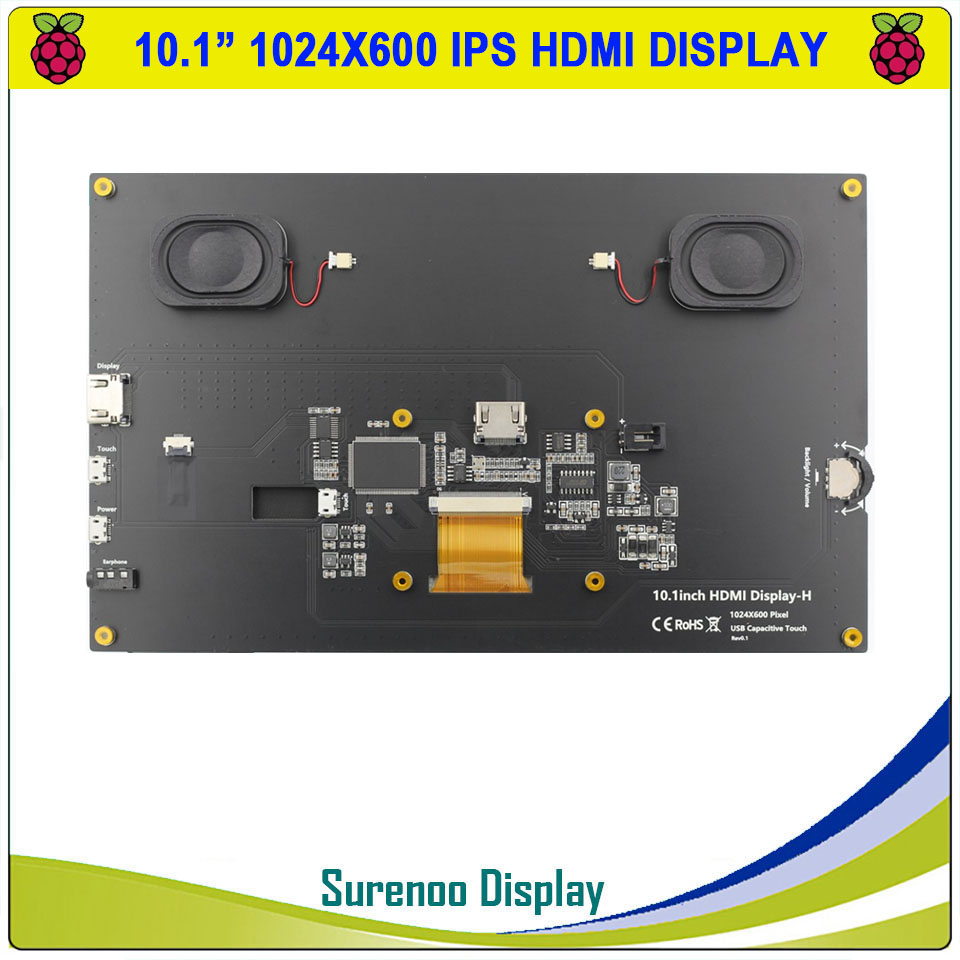 10,1 Zoll 1024*600 HDMI-kompat – Raspberry Pi 10.1 Inch Capacitive Touch Screen Ips Bewertung und Preis