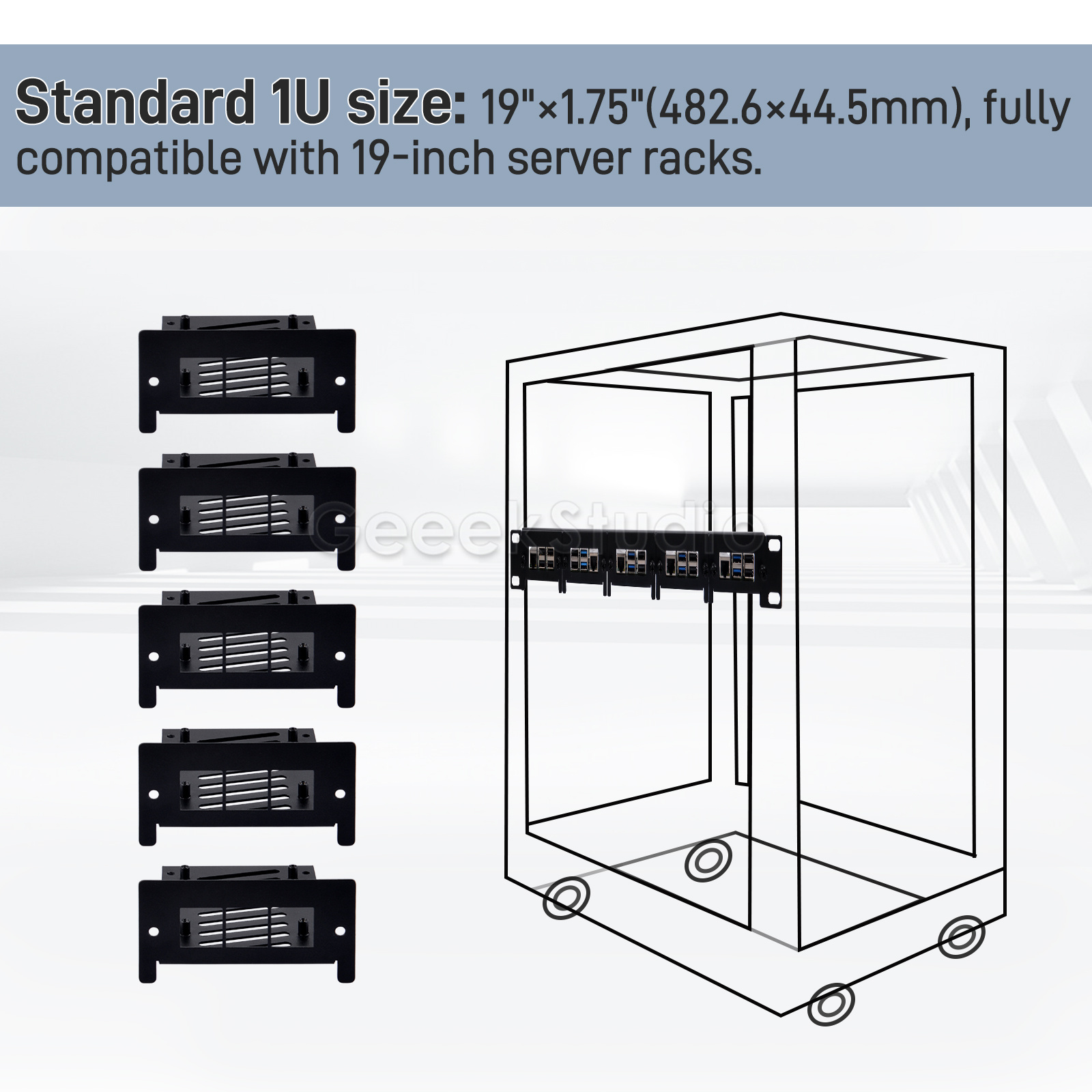 1U-Rackmontage für Raspberry P – Raspberry Pi Rackmount 1U 19 Inch Bewertung und Preis