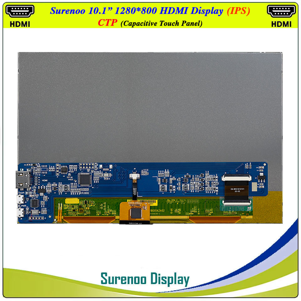 10,1 Zoll 1280*800 HDMI-kompat – Raspberry Pi 10.1 Inch Capacitive Touch Screen Ips Bewertung und Preis